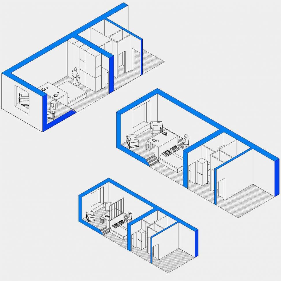 rénovation d'un studio à paris par l'architecte Thibaut JULIEN